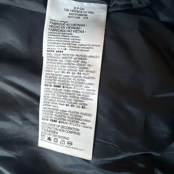 Levis kids puffer coat boys size small 8/10 red white blue retro colorblock - Picture 4 of 10